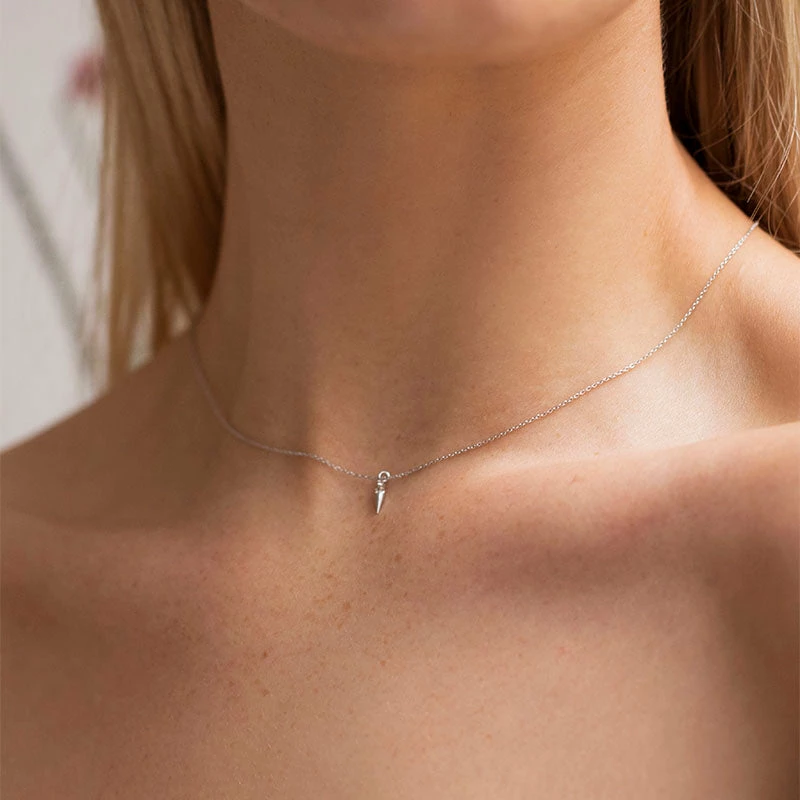 Astridandmiyu Sale Mystic Spike Necklace In Silver 3 Astridandmiyu Sale Mystic Spike Necklace In Silver