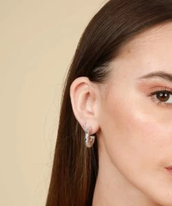 Astrid & Miyu Cosmic Stacking Set In Silver Earrings