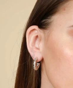 Astrid & Miyu Cosmic Stacking Set In Silver Earrings