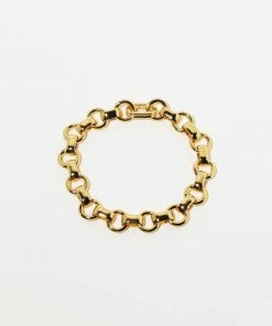 Astrid & Miyu Fused Chain Bracelet In Gold New In