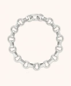 Astrid & Miyu New In Fused Chain Bracelet In Silver