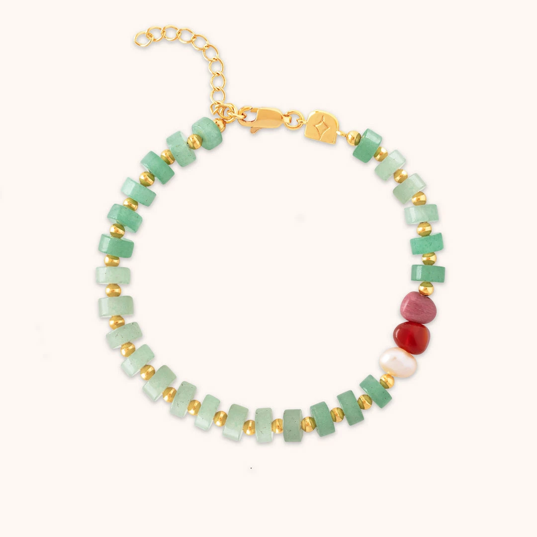 Astrid & Miyu Ocean Beaded Bracelet In Gold New In 3 Astrid & Miyu Ocean Beaded Bracelet In Gold New In