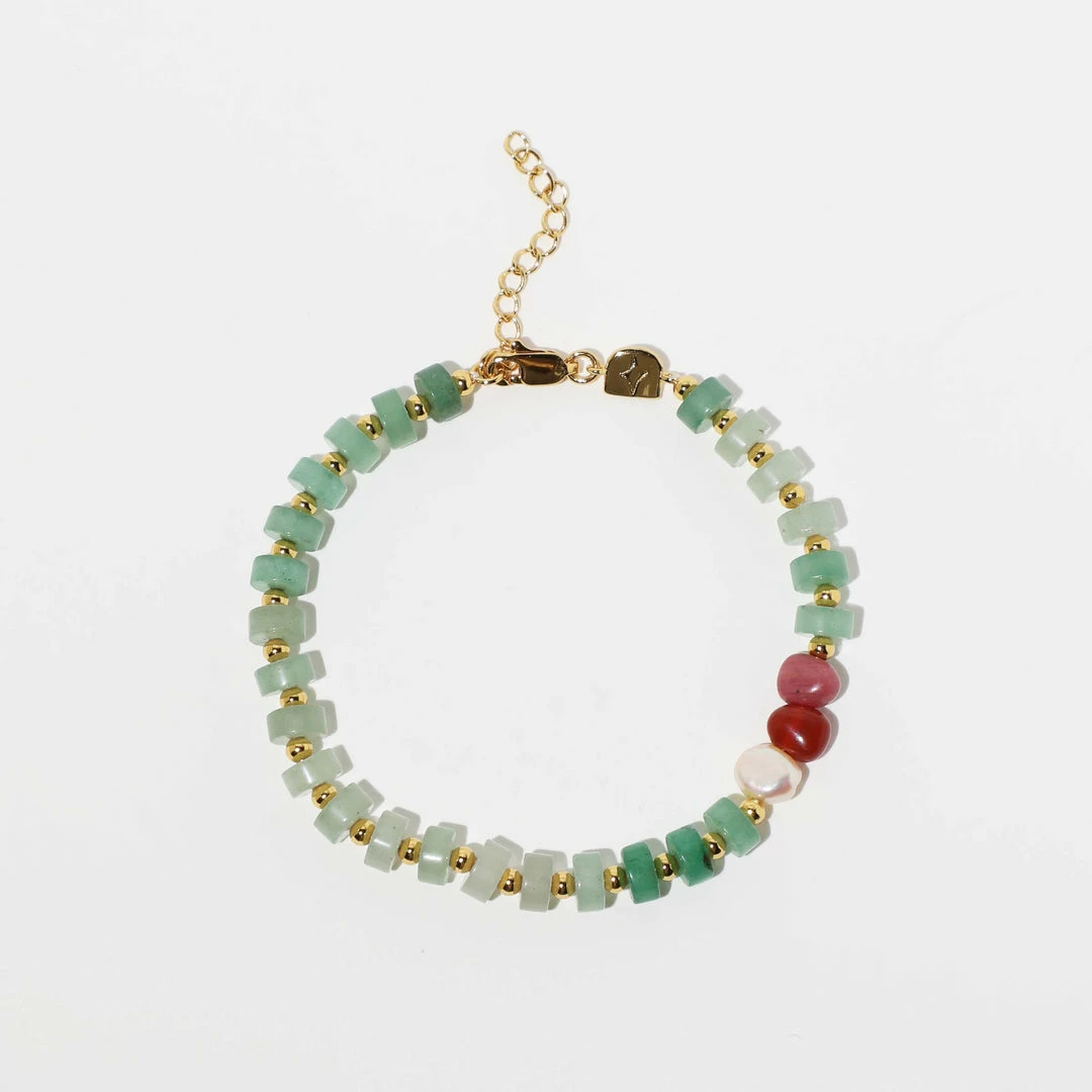 Astrid & Miyu Ocean Beaded Bracelet In Gold New In 5 Astrid & Miyu Ocean Beaded Bracelet In Gold New In