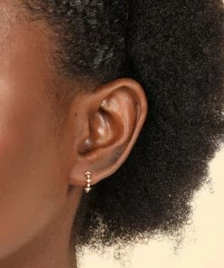 Astrid & Miyu Cosmic Star 8mm Hoop In Gold New In