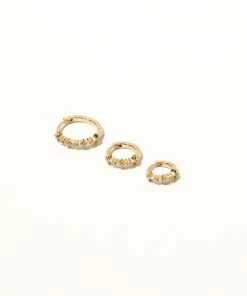 Astrid & Miyu Cosmic Star 8mm Hoop In Gold New In 12 Astrid & Miyu Cosmic Star 8mm Hoop In Gold New In