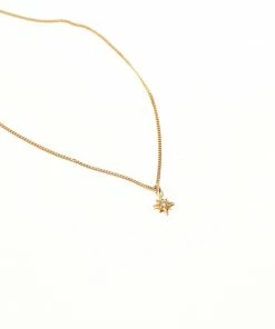 Astrid & Miyu New In Twilight Star Pendant Necklace In Gold