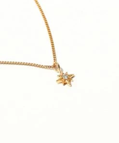 Astrid & Miyu New In Twilight Star Pendant Necklace In Gold