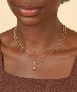 Astrid & Miyu New In Twilight Star Pendant Necklace In Gold