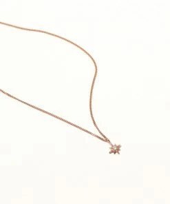 Astrid & Miyu Twilight Star Pendant Necklace In Rose Gold