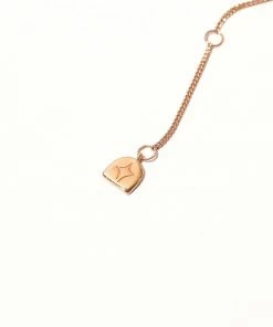 Astrid & Miyu Twilight Star Pendant Necklace In Rose Gold