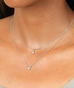 Astrid & Miyu Twilight Star Pendant Necklace In Silver New In 11 Astrid & Miyu Twilight Star Pendant Necklace In Silver New In