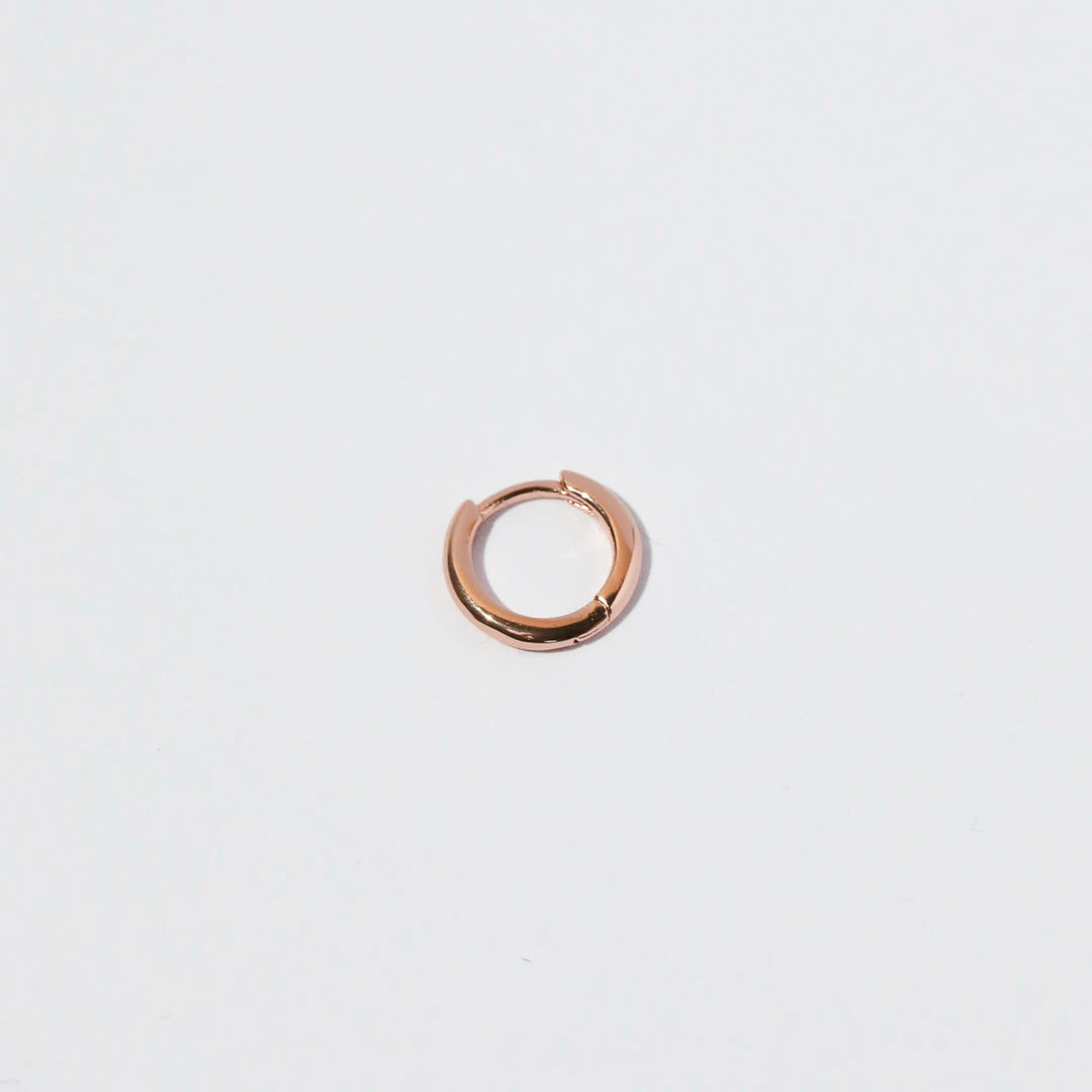Astrid & Miyu New In Essential 8mm Hoop In Rose Gold 5 Astrid & Miyu New In Essential 8mm Hoop In Rose Gold