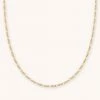 Astrid & Miyu Figaro Chain Necklace In Gold New In