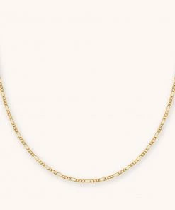 Astrid & Miyu Figaro Chain Necklace In Gold New In