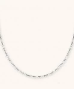Astrid & Miyu New In Figaro Chain Necklace In Silver