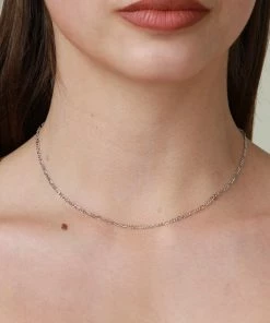 Astrid & Miyu New In Figaro Chain Necklace In Silver