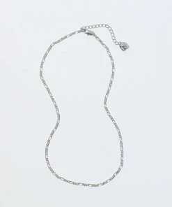 Astrid & Miyu New In Figaro Chain Necklace In Silver 8 Astrid & Miyu New In Figaro Chain Necklace In Silver