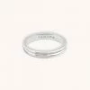 Astrid & Miyu New In Elevate Ridge Band Ring In Silver