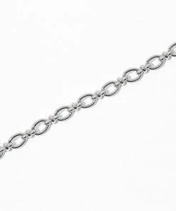 Astrid & Miyu New In Open Link Chain Necklace In Silver