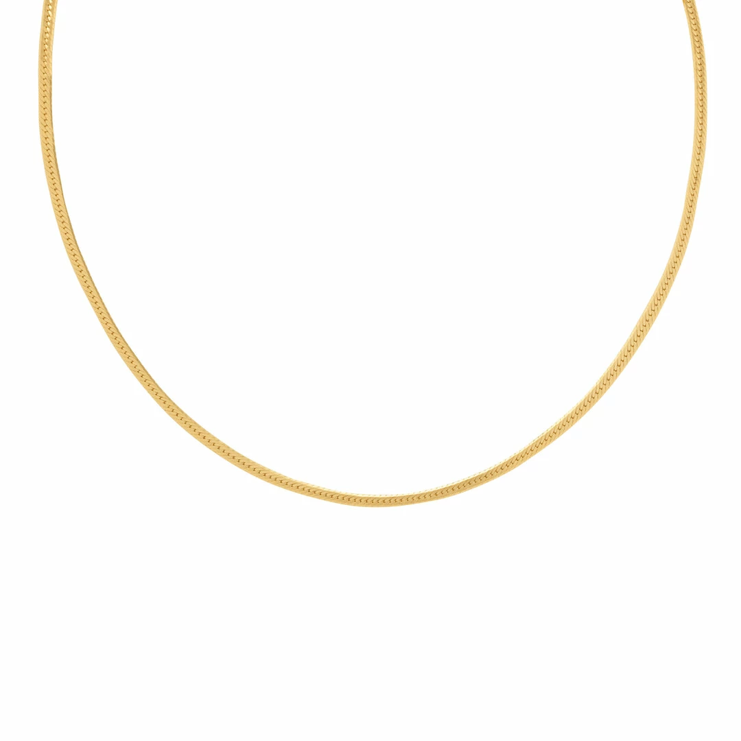 Astrid & Miyu Snake Chain Necklace In Gold Necklaces 5 Astrid & Miyu Snake Chain Necklace In Gold Necklaces