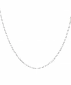 Astrid & Miyu Long Link Chain Necklace In Silver