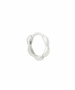 Astrid & Miyu Bubble Hoop 6.5mm In Silver