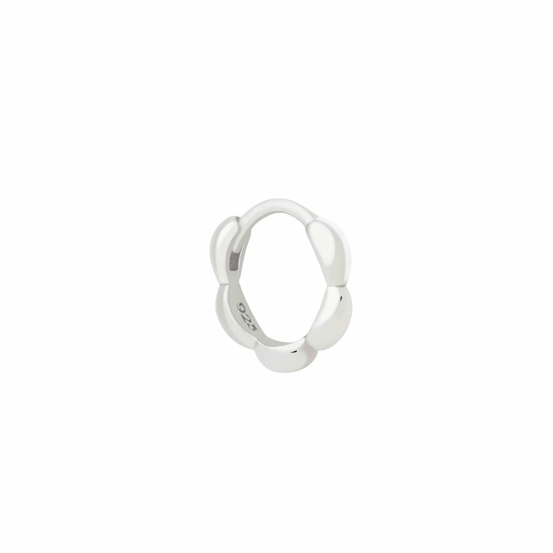 Astrid & Miyu Bubble Hoop 6.5mm In Silver 3 Astrid & Miyu Bubble Hoop 6.5mm In Silver