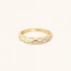 Astrid & Miyu Checkerboard Dome Ring In Gold New In 2 Astrid & Miyu Checkerboard Dome Ring In Gold New In