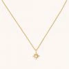 Astrid & Miyu New In Twilight Star Pendant Necklace In Gold
