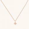 Astrid & Miyu Twilight Star Pendant Necklace In Rose Gold 2 Astrid & Miyu Twilight Star Pendant Necklace In Rose Gold