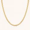 Astrid & Miyu Open Link Chain Necklace In Gold 2 Astrid & Miyu Open Link Chain Necklace In Gold