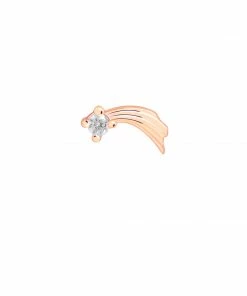 Astridandmiyu Sale Shooting Star Barbell In Rose Gold