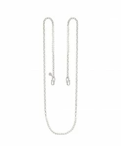 Astrid & Miyu Serenity Pearl Multi-Use Chain In Silver