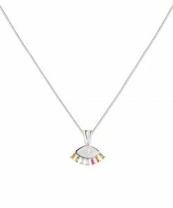Astridandmiyu Sale Iris Pendant Necklace In Silver