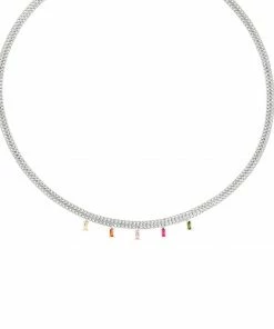 Astridandmiyu Spectrum Necklace In Silver Sale
