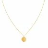 Astrid & Miyu Crystal Crescent Pendant Necklace In Gold Necklaces 1 Astrid & Miyu Crystal Crescent Pendant Necklace In Gold Necklaces
