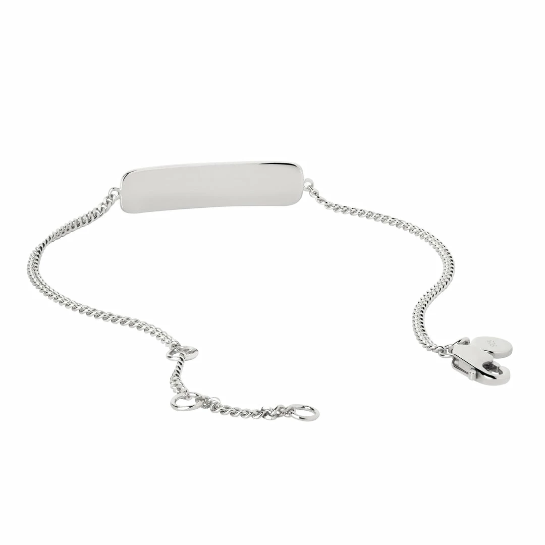 Astridandmiyu Etched ID Bracelet In Silver 6 Astridandmiyu Etched ID Bracelet In Silver