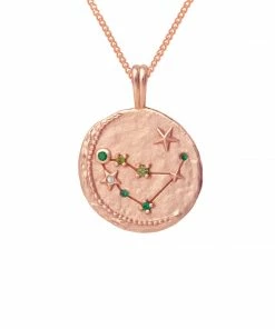 Astrid & Miyu Capricorn Zodiac Pendant Necklace In Rose Gold 10 Astrid & Miyu Capricorn Zodiac Pendant Necklace In Rose Gold