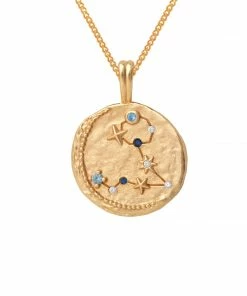Astrid & Miyu Pisces Zodiac Pendant Necklace In Gold Zodiac Necklaces 11 Astrid & Miyu Pisces Zodiac Pendant Necklace In Gold Zodiac Necklaces