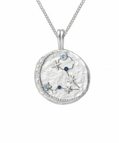Astrid & Miyu Pisces Zodiac Pendant Necklace In Silver Zodiac Necklaces 11 Astrid & Miyu Pisces Zodiac Pendant Necklace In Silver Zodiac Necklaces
