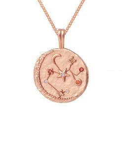 Astrid & Miyu Sagittarius Zodiac Pendant Necklace In Rose Gold Zodiac Necklaces 10 Astrid & Miyu Sagittarius Zodiac Pendant Necklace In Rose Gold Zodiac Necklaces