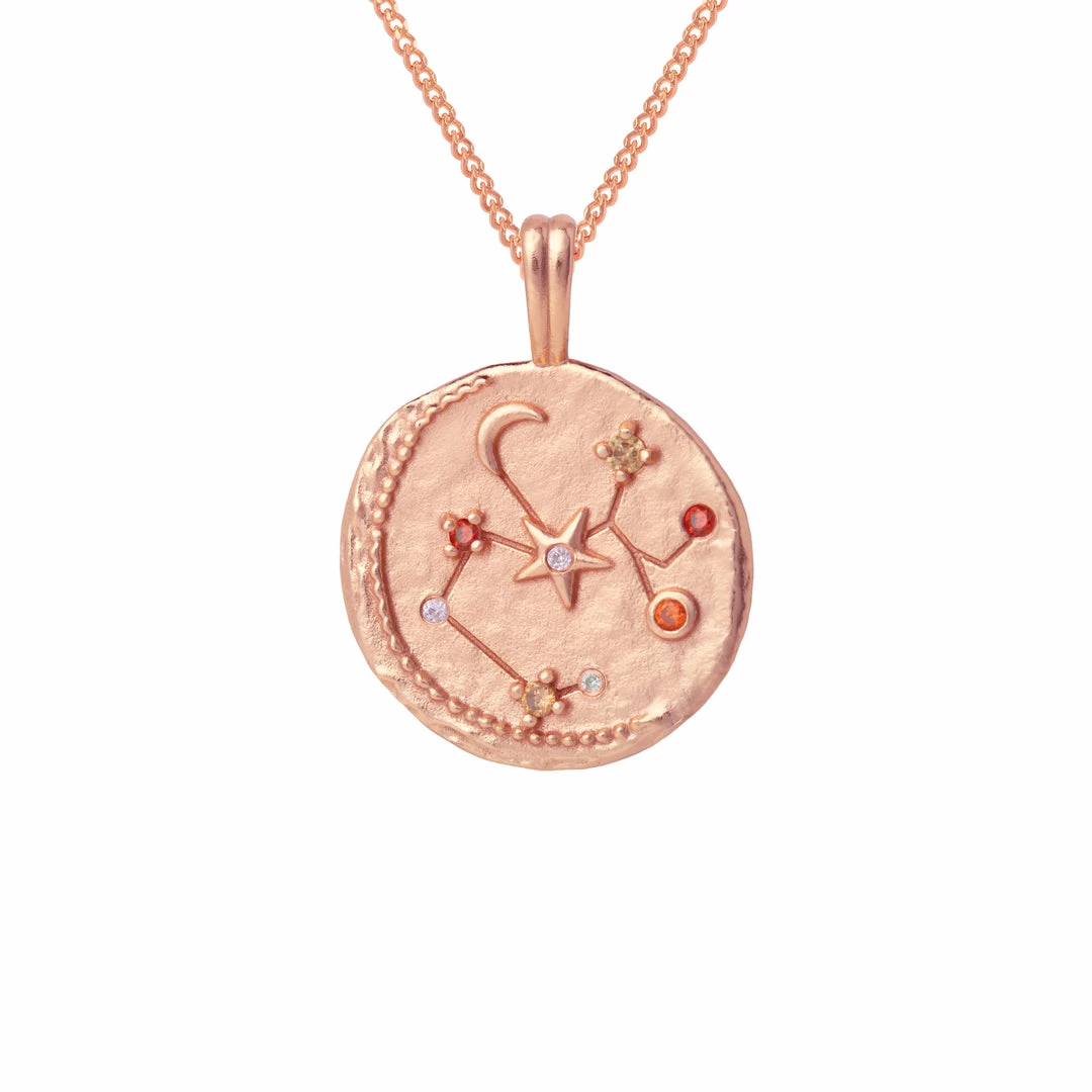 Astrid & Miyu Sagittarius Zodiac Pendant Necklace In Rose Gold Zodiac Necklaces 5 Astrid & Miyu Sagittarius Zodiac Pendant Necklace In Rose Gold Zodiac Necklaces