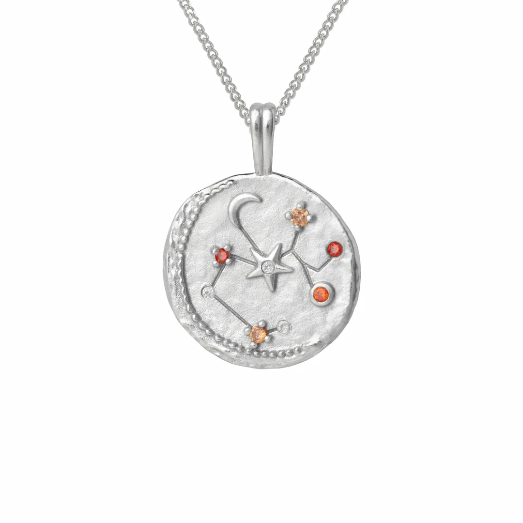 Astrid & Miyu Sagittarius Zodiac Pendant Necklace In Silver Zodiac Necklaces 5 Astrid & Miyu Sagittarius Zodiac Pendant Necklace In Silver Zodiac Necklaces