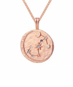 Astrid & Miyu Scorpio Zodiac Pendant Necklace In Rose Gold Zodiac Necklaces 10 Astrid & Miyu Scorpio Zodiac Pendant Necklace In Rose Gold Zodiac Necklaces