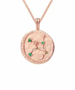 Astrid & Miyu Zodiac Necklaces Virgo Zodiac Pendant Necklace In Rose Gold 11 Astrid & Miyu Zodiac Necklaces Virgo Zodiac Pendant Necklace In Rose Gold