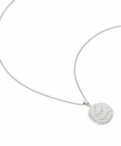 Astrid & Miyu Aquarius Zodiac Pendant Necklace In Silver Zodiac Necklaces 13 Astrid & Miyu Aquarius Zodiac Pendant Necklace In Silver Zodiac Necklaces