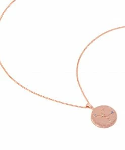 Astrid & Miyu Cancer Zodiac Pendant Necklace In Rose Gold 13 Astrid & Miyu Cancer Zodiac Pendant Necklace In Rose Gold