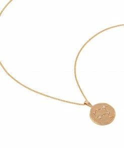 Astrid & Miyu Zodiac Necklaces Gemini Zodiac Pendant Necklace In Gold 13 Astrid & Miyu Zodiac Necklaces Gemini Zodiac Pendant Necklace In Gold