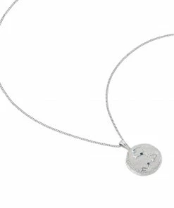 Astrid & Miyu Pisces Zodiac Pendant Necklace In Silver Zodiac Necklaces 13 Astrid & Miyu Pisces Zodiac Pendant Necklace In Silver Zodiac Necklaces