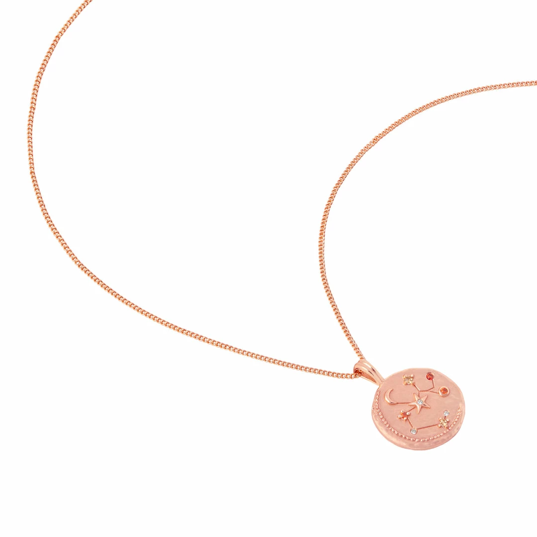 Astrid & Miyu Sagittarius Zodiac Pendant Necklace In Rose Gold Zodiac Necklaces 7 Astrid & Miyu Sagittarius Zodiac Pendant Necklace In Rose Gold Zodiac Necklaces